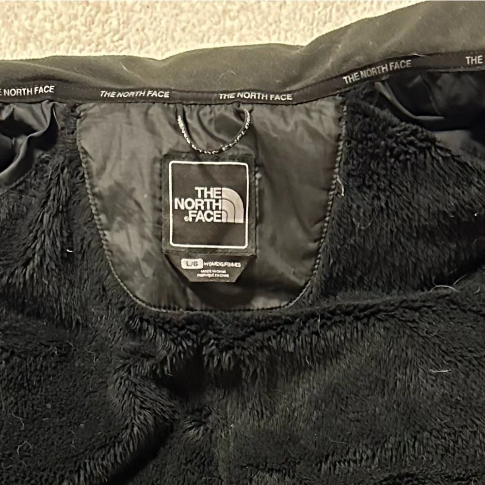 The North Fact Black Quilted 550 Goose Down Puffer Coat Jacket Winter Vintage